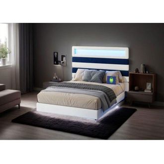 OEM Cama Doble 140x200 - Almacenamiento - Iluminaci&oacute;n Rgb - Cabecera Ajustable - Usb Integrado