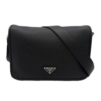 Prada Pre-owned Vintage Shoulder Bag - Heren - Vintage Schoudertas - Zwart - ONE Size - Leer - Vintage