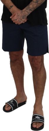 Dolce & Gabbana Mens Blue Chinos Cotton Stretch Casual Shorts Elastane