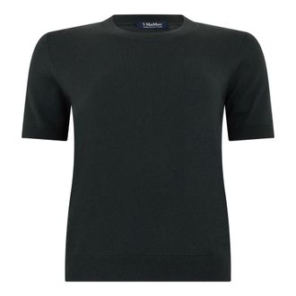 Max Mara Dames, Tops, Zwart, Maat: S Katoen