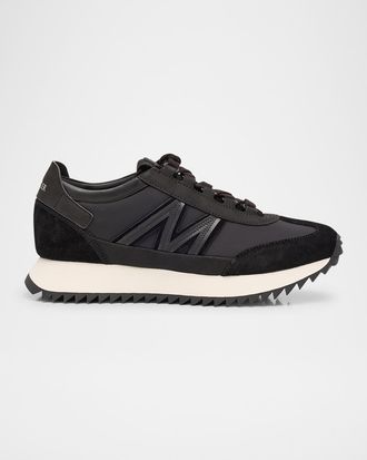 Moncler Pacey2 Suede and Nubuck Low-Top Sneakers
