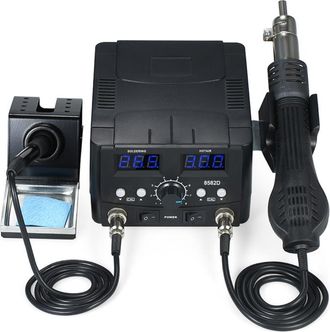 OEM Estaci&oacute;n De Soldadura Digital 2 En 1 Para Reparaci&oacute;n De Componentes Smd, Soporte Para Soldador De Aire Caliente, Kit De Herramientas Para Desoldar Y S