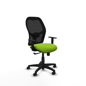 Piqueras y Crespo Silla De Oficina Piqueras Y Crespo Ergon&oacute;mica Negro Cuero Sint&eacute;tico
