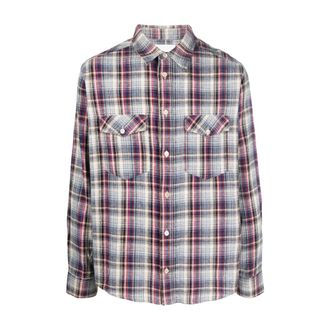 Isabel Marant Casual Shirts, male, Multicolor, L, Lydian Check Shirt