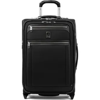 Travelpro Platinum Elite Softside Expandable Carry-On 22-Inch 2 Wheel Upright Luggage in Shadow Black at Nordstrom
