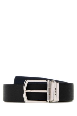 Prada Black Leather Belt