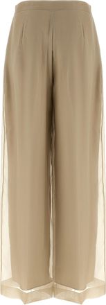 Max Mara Womens Beige Silk Casual Pants