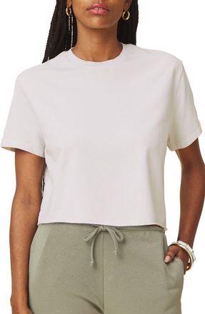 Splendid Palmer Terry Cotton Sweatshirt in Pale Oak White at Nordstrom, Size X-Large