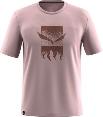 Salewa Eagle 3Cime T-Shirt Funktionsshirt für Herren | rosa/braun
