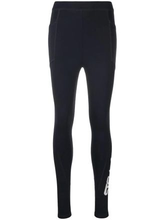 Stella McCartney Stella Mc Cartney Stella Mccartney Scuba-Leggings mit Logo-Print