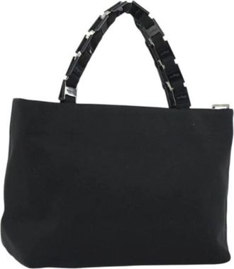 Ferragamo Pre-owned Canvas Handtas - Dames - Vintage Handtas - Zwart - ONE Size - Vintage