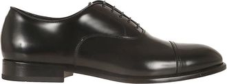 Doucal's Oxford Cap Toe - Heren - Nette schoenen - Zwart - 40 EU - Schoenen