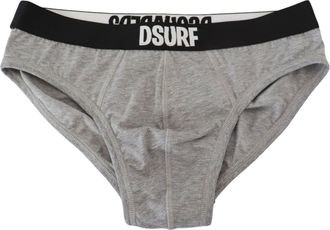 Dsquared2 Dsquared&sup2; Grijze DSURF Logo Katoen Stretch Heren Slip Ondergoed