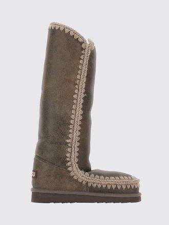 Mou Stivale Eskimo 40 Mou in camoscio con cuciture di lana