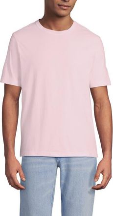 Lands End Short Sleeve Cotton Supima Tee in Pale Pink Quartz at Nordstrom, Size Xx-Large