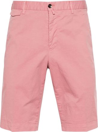 Pantaloni Torino mid-rise straight shorts - men - Elastane/Cotton - 52 - Pink