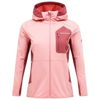 Peak Performance Utility Light Zip Hood Fleecejacke f&uuml;r Damen | rosa