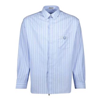 Dior Casual Shirts, male, Blue, Size: XL Camicia