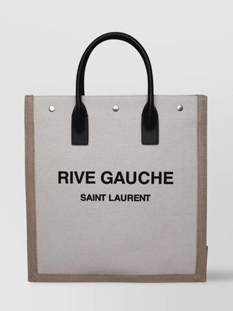 Saint Laurent linen cotton tote bag