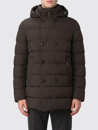 Moorer Double-Breasted Knee-Length Down Jacket with Padded Hood