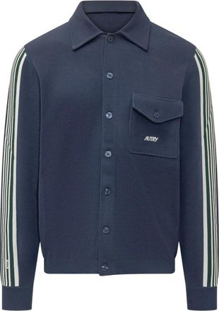 Autry Jacket Main Knit - Heren - Vesten - Blauw - M - Truien & Vesten