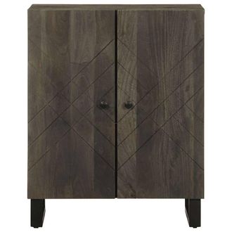 Berkfield Home Sideboard Black 60x33x75 cm Solid Wood Mango | Size: 60 x 33 x 75 cm