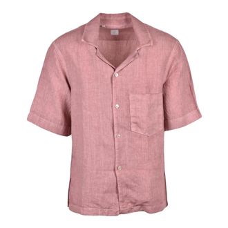 Eleventy Short Sleeve Shirts, male, Red, Size: XL Short Sleeve Shirts