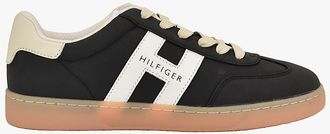 Tommy Hilfiger Womens Hilfiger Logo Skater Sneaker - Black - US 6.5 / EU 37