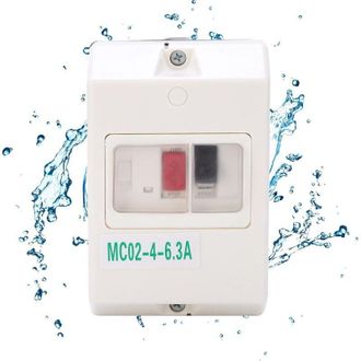 OEM Interruptor De Protecci&oacute;n De Motor Mc02-6.3a, Resistente Al Agua Ip55, Interruptor El&eacute;ctrico De Abs Para Protecci&oacute;n De Circuitos De 220 V/380 V