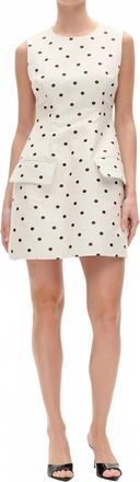 Baum Und Pferdgarten Amayah Sleeveless Mini Dress In Egret Ceme Dot