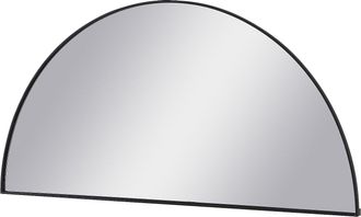 Vente-Unique Juego de 2 espejos semicirculares design de metal - Ancho 50 x Alt. 100 cm - Negro - GAVRA