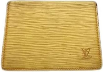 Louis Vuitton Pre-owned Wallets, female, Yellow, Size: ONE SIZE Pre-owned Leather Wallet
