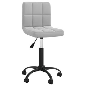 vidaXL Silla De Comedor Giratoria De Terciopelo Gris Claro Vidaxl