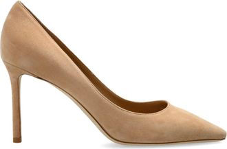 Jimmy Choo London Romy 85 - Dames - Pumps - Beige - 40 1/2 EU - Leer - Schoenen