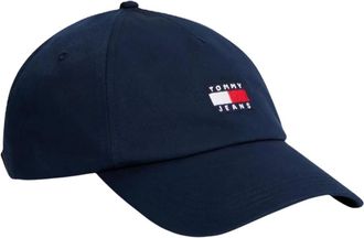 Tommy Hilfiger Logo Baseball Cap - unisex - Accessoires - Blauw - Maat: ONE Size Katoen