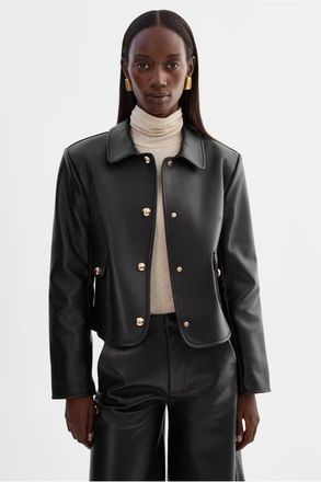 LaMarque Francesca | Leather Jacket in Black at Nordstrom, Size X-Small