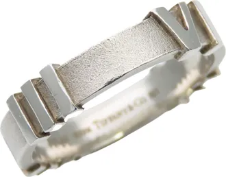 Tiffany & Co. Atlas Silver Silver 925 Band Ring (Pre-Owned)