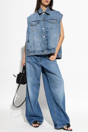Haikure Janette Denim Vest, Womens, Blue