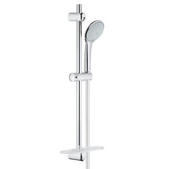 GROHE Euphoria 110 Duo Glijstangset - 60cm - ronde handdouche - 2 straalsoorten - gladde doucheslang - met zeepschaal - chroom