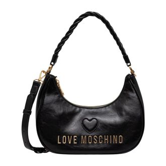Love Moschino Dames, Tassen, Zwart, Maat: ONE Size Leer