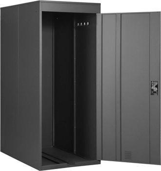 Hhg Garage armadio biciclette con serratura HHG 789 metallo verniciato box singolo antracite