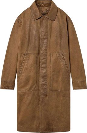 Golden Goose Trench unisex Golden Goose Journey Phil Dettagli in pelle twill cerata