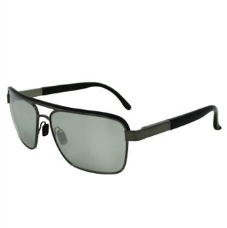 Remo Tulliani Mens Envy Sunglasses In Grey/leather/mirror Lens