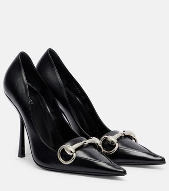 Gucci Salones Boulevard de piel con Horsebit