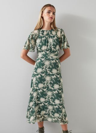 L.k. Bennett Womens Elowen Dresses, Green - Size 14 UK