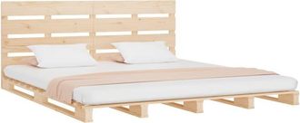 vidaXL Vidaxl - Estructura De Cama Sin Colch&oacute;n Madera Maciza De Pino 180x200 Cm