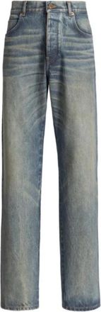 Balmain Jeans - Heren - Regular Fit Jeans - Blauw - W34 - Jeans