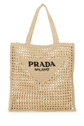 Prada Natural Crochet Tote