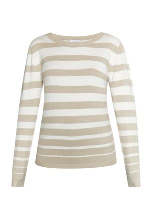 Usha Gebreide trui Dames Steen gebroken wit