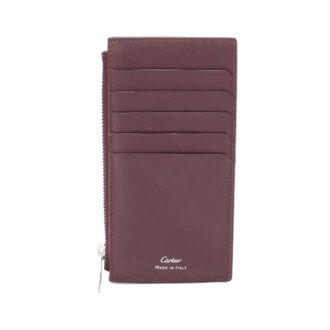 Cartier Pre-owned Wallets, female, Red, Size: ONE SIZE Pre-owned Leather Card Coin Case